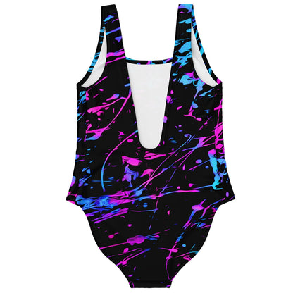 Black Neon Paint Rave Swimsuit