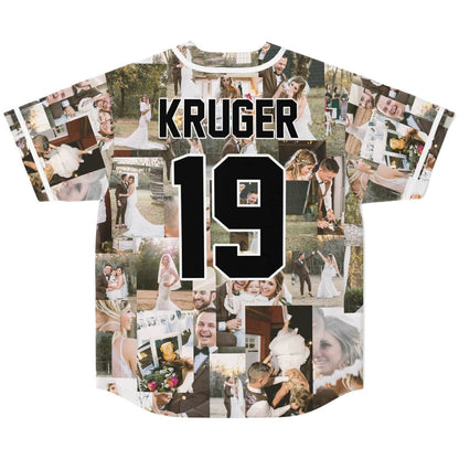 Natural Photo Collage Rave Baseball Jersey
