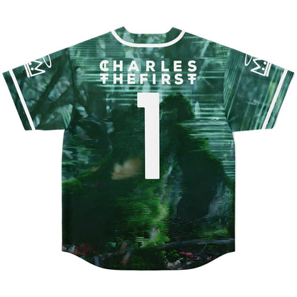 CharlesTheFirst Black Dark Misty Pine Rave Baseball Jersey