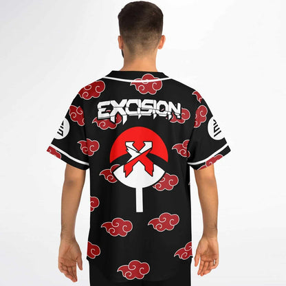 Excision Black Akatsuki Red Rave Baseball Jersey