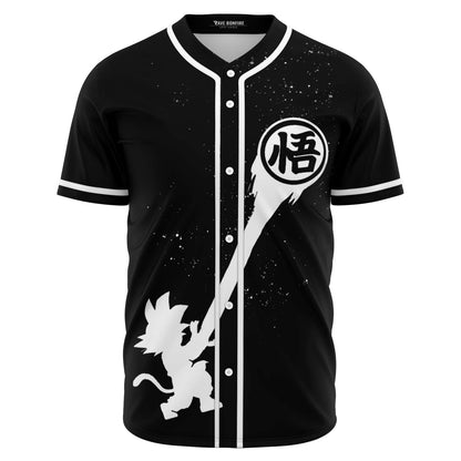 Black Silhouette Young Rave Baseball Jersey