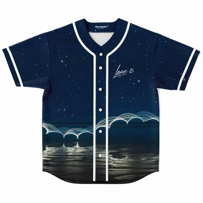 Lane 8 Deep Navy Starry Night Rave Baseball Jersey