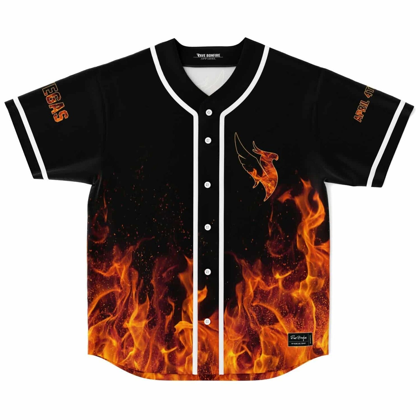 Illenium Black Phoenix Rising Rave Baseball Jersey