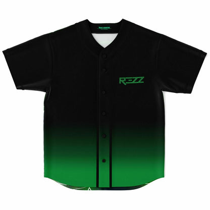 REZZ Black Bright Green Rave Baseball Jersey