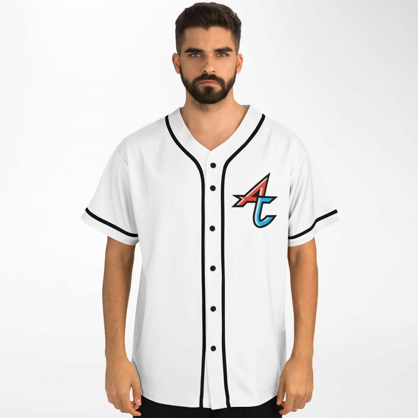 Adventure Club White Stylized ‘Ac’ Rave Baseball Jersey