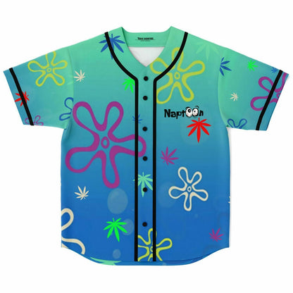 Teal Blue Bikini Bottom Rave Baseball Jersey