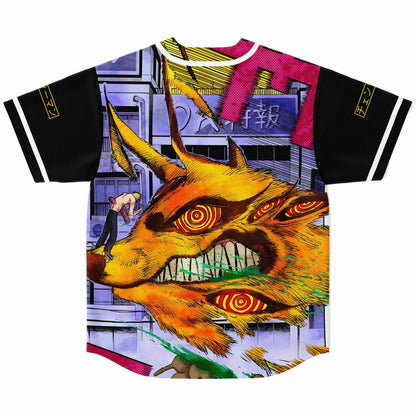 Black Anime Rave Baseball Jersey