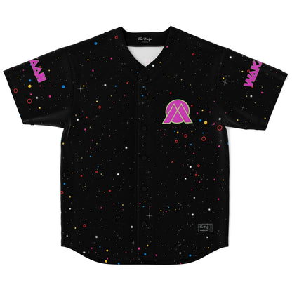 Maddy O’Neal Black Galaxy Psychedelic Butterfly Rave Baseball Jersey