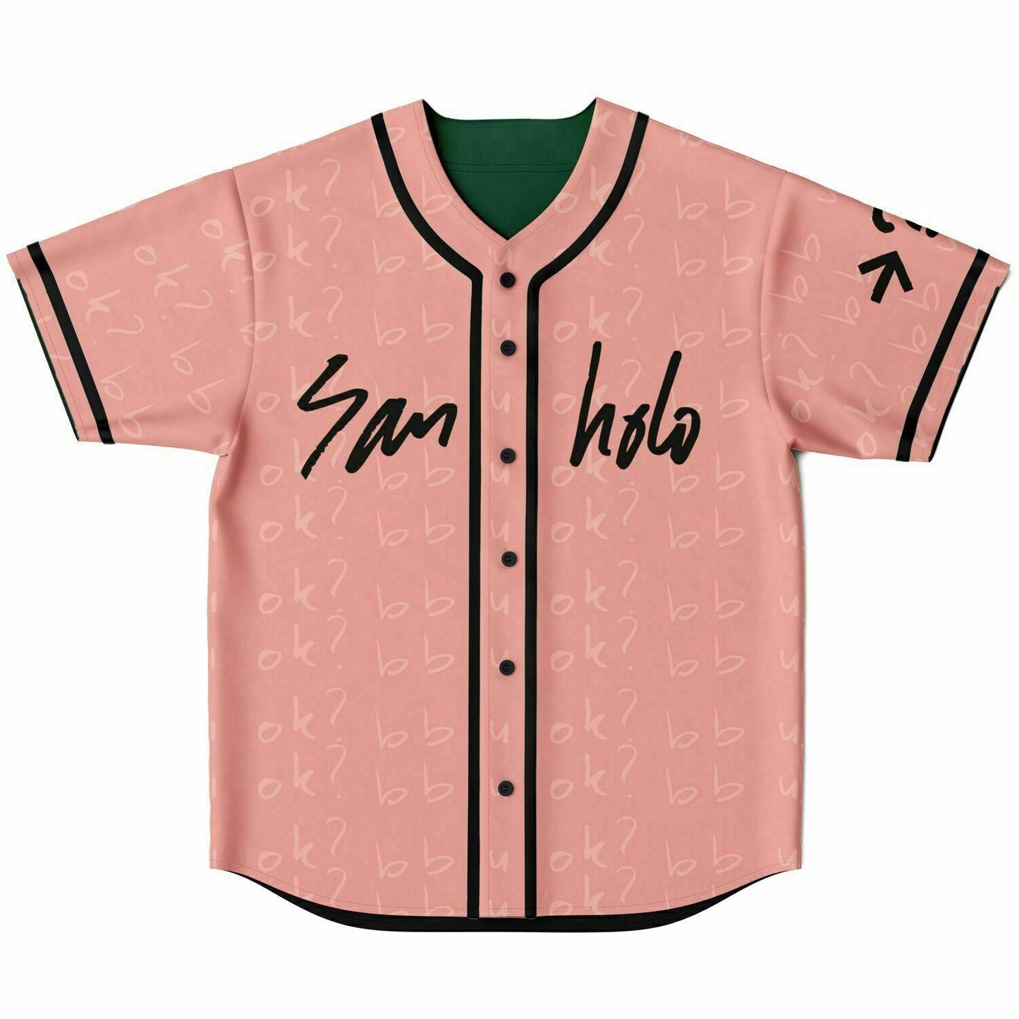 San Holo Line Art Doodle Reversible Baseball Jersey