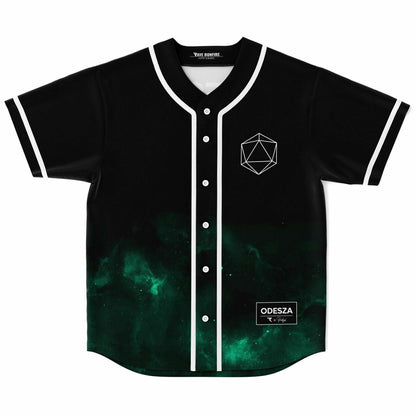 ODESZA Black Minimal Geometric Rave Baseball Jersey