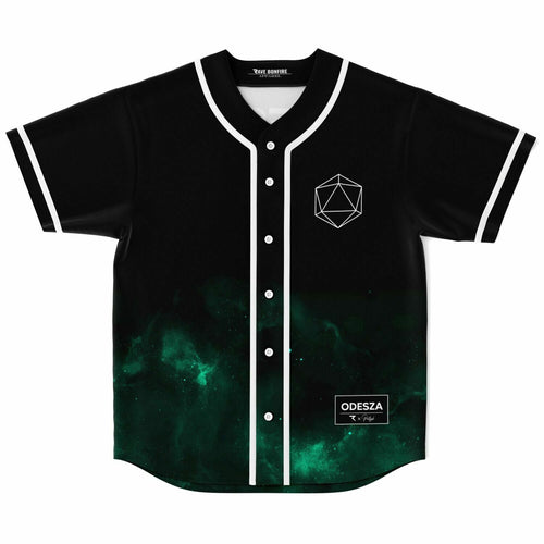 ODESZA Black Minimal Geometric Rave Baseball Jersey