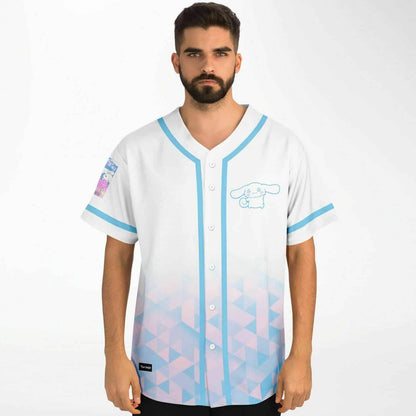 White Cartoon Long Rave Baseball Jersey