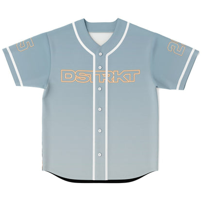 Light Blue Outlined Tech Rave Baseball Jersey