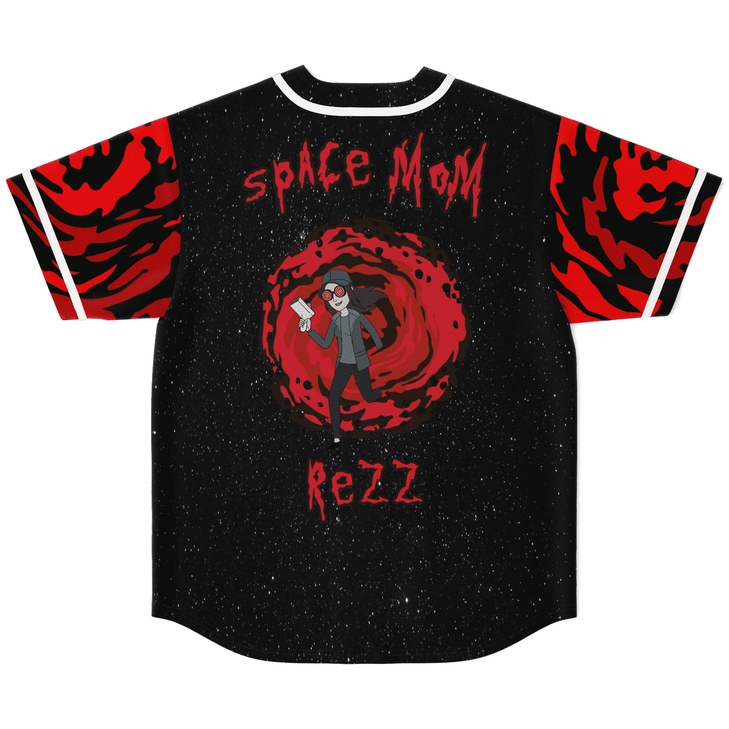 Rezz Black Starfield Space Rave Baseball Jersey