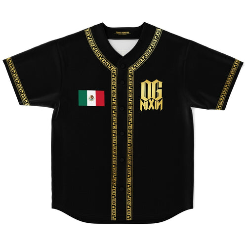 Black Aztec Rave Baseball Jersey