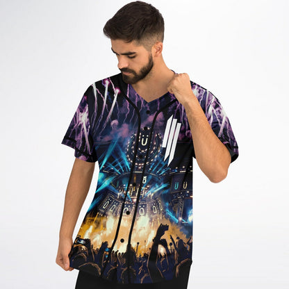 Skrillex Purple Packed Festival Rave Baseball Jersey