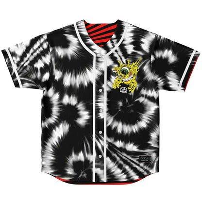 Rezztronics Red Op-Art Reversible Baseball Jersey