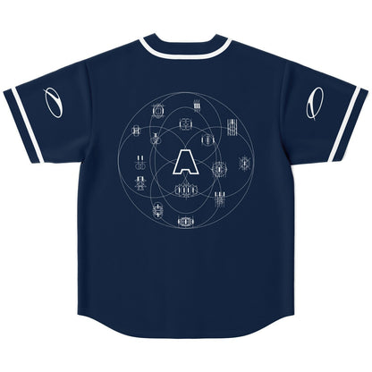 Armin van Buuren Navy Blue Sacred Geometry Rave Baseball Jersey