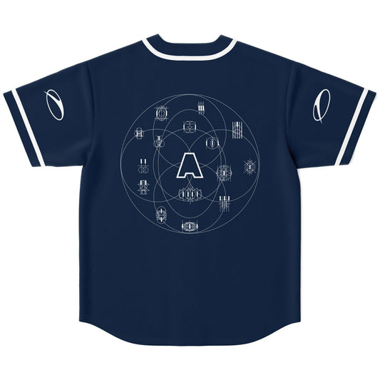 Armin van Buuren Navy Blue Sacred Geometry Rave Baseball Jersey