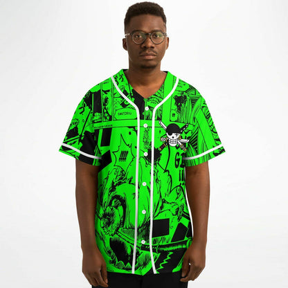 Bright Neon One Piece Rave Baseball Jersey
