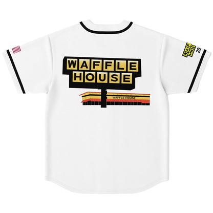 White Waffle House Rave Baseball Jersey