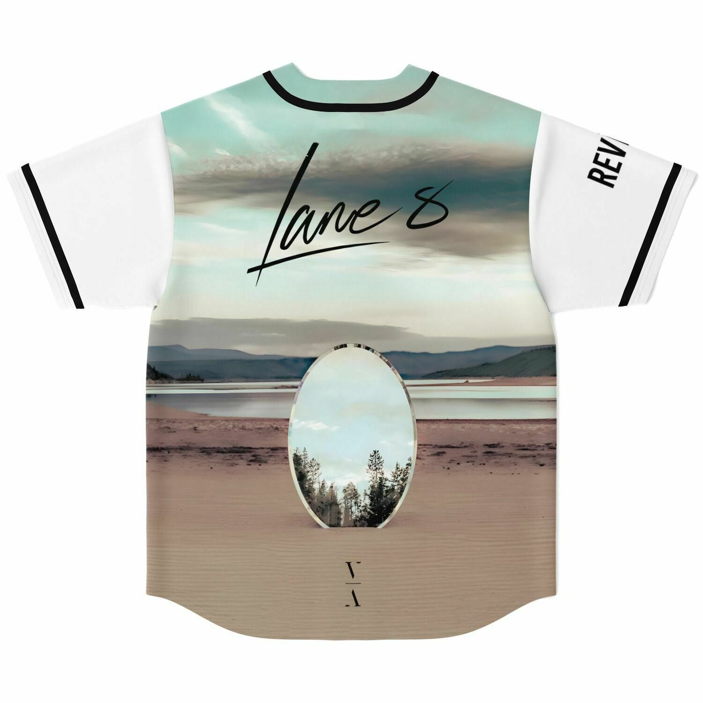 Lane 8 White Handwritten ‘Lane Rave Baseball Jersey