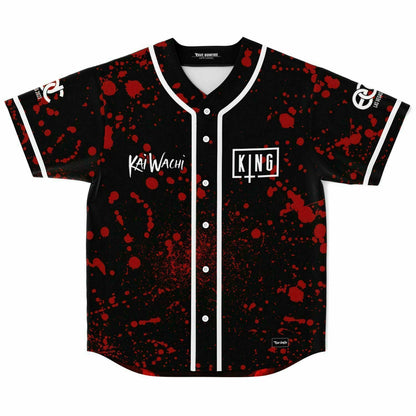 Kai Wachi Black Red Blood Rave Baseball Jersey