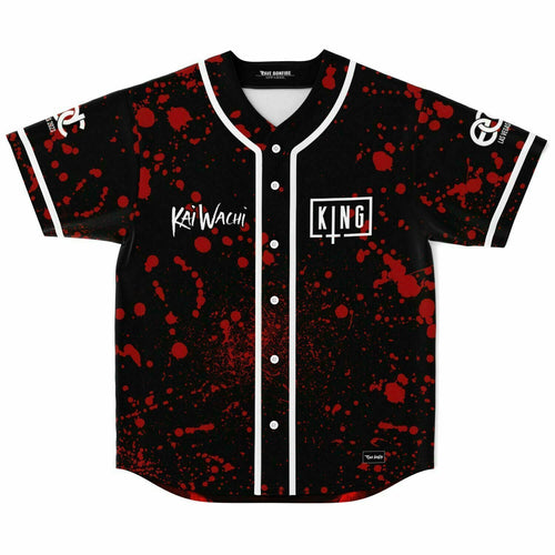 Kai Wachi Black Red Blood Rave Baseball Jersey