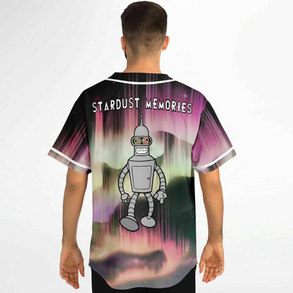 Black Aurora Borealis Rave Baseball Jersey
