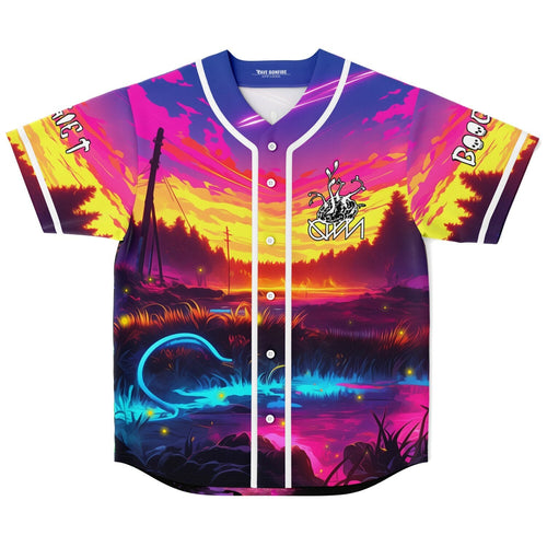 Ganja White Night Vivid Sunset Neon Dusk Rave Baseball Jersey