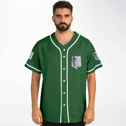 Forest Green Survey Corps Rave Baseball Jersey