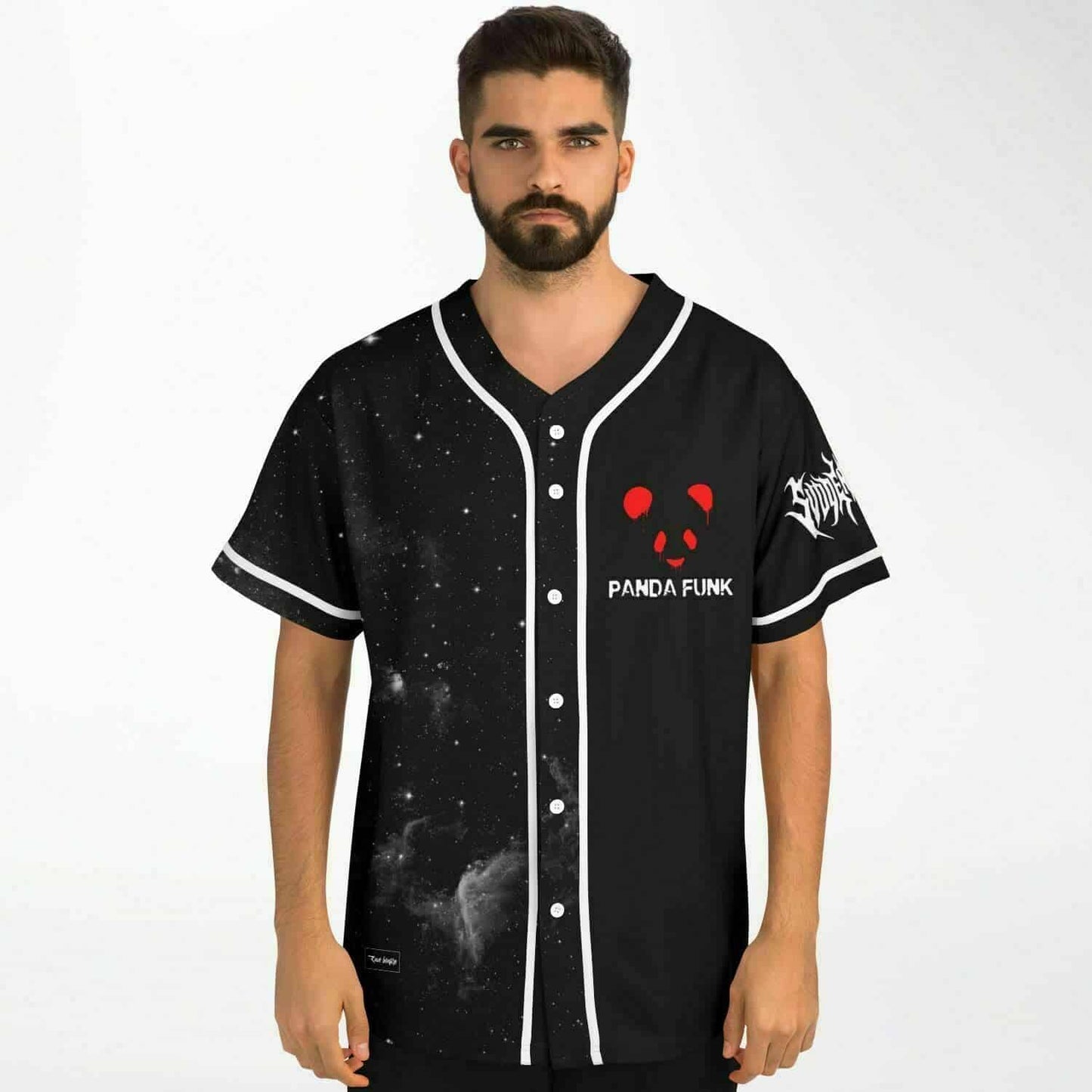 Panda Funk Black Image Rave Baseball Jersey