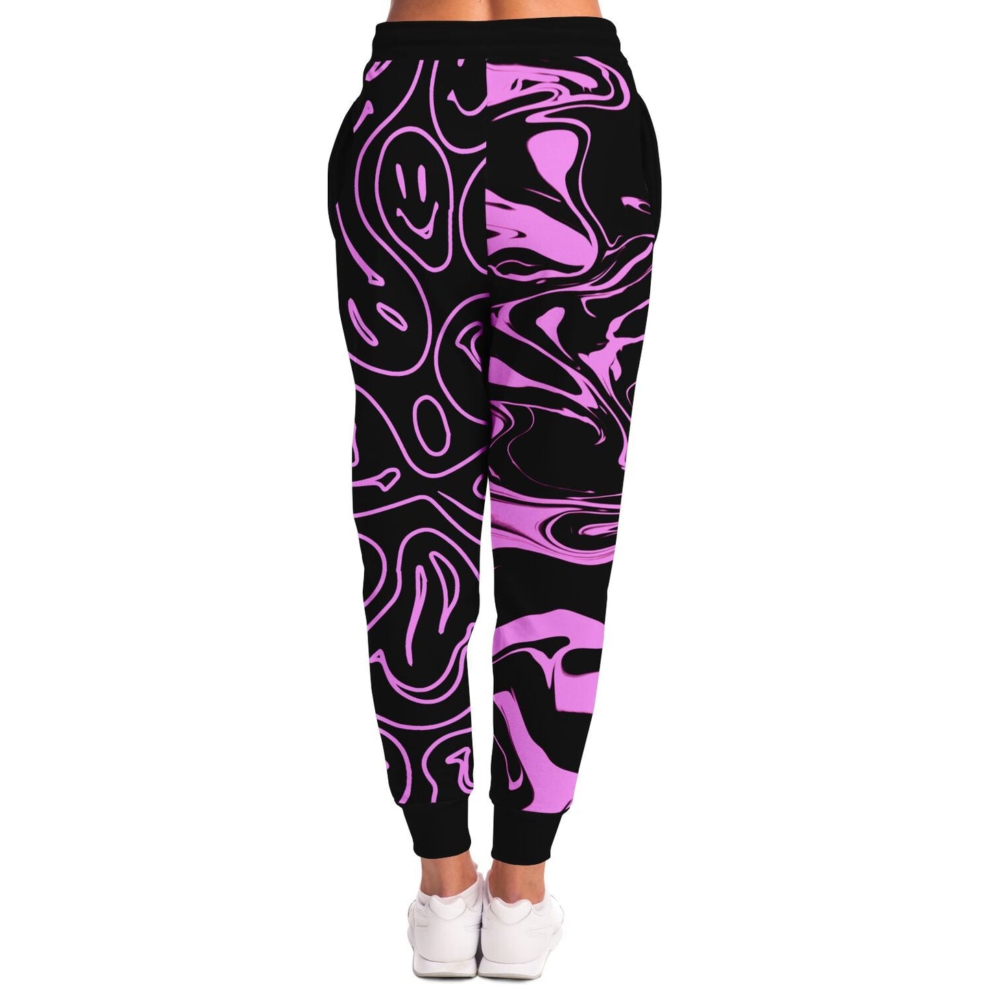 Black Split Rave Joggers