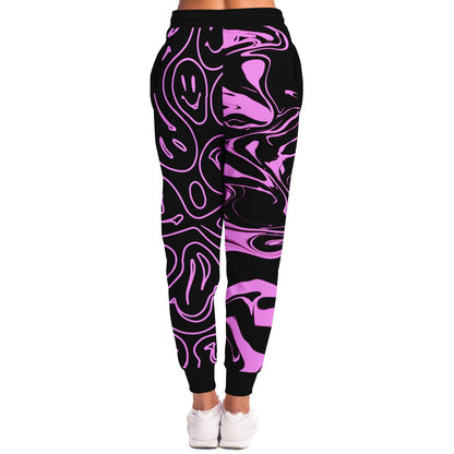 Black Split Rave Joggers
