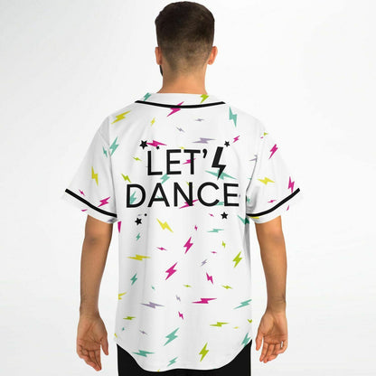 Tiësto White Scattered Lightning Rave Baseball Jersey