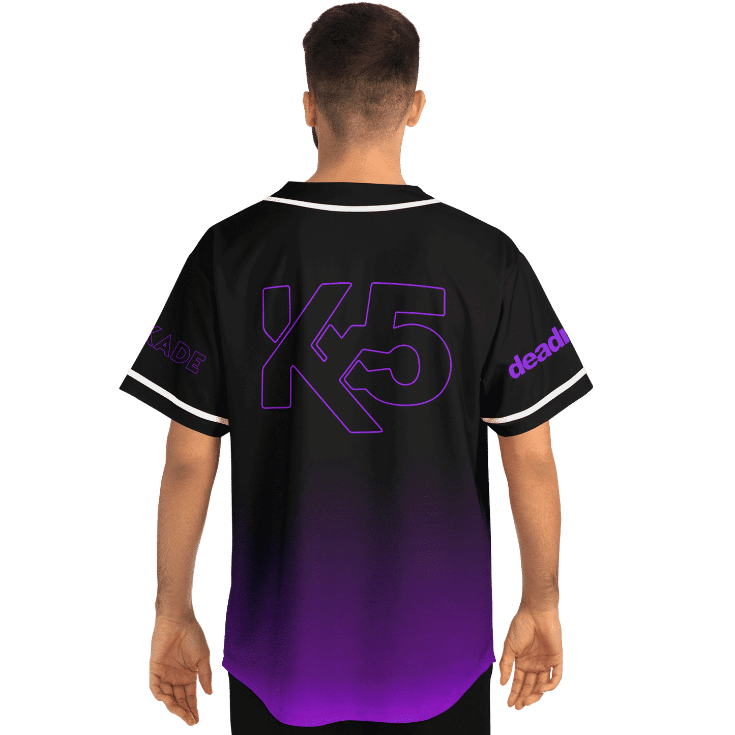 deadmau5 Black Purple Mouse Head Rave Baseball Jersey