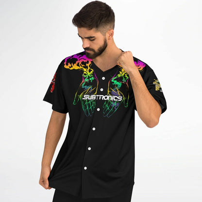 Subtronics Black Two Cupped Rave Baseball Jersey