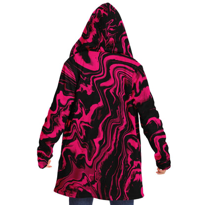 Hot Pink Swirling Liquid Rave Cloak