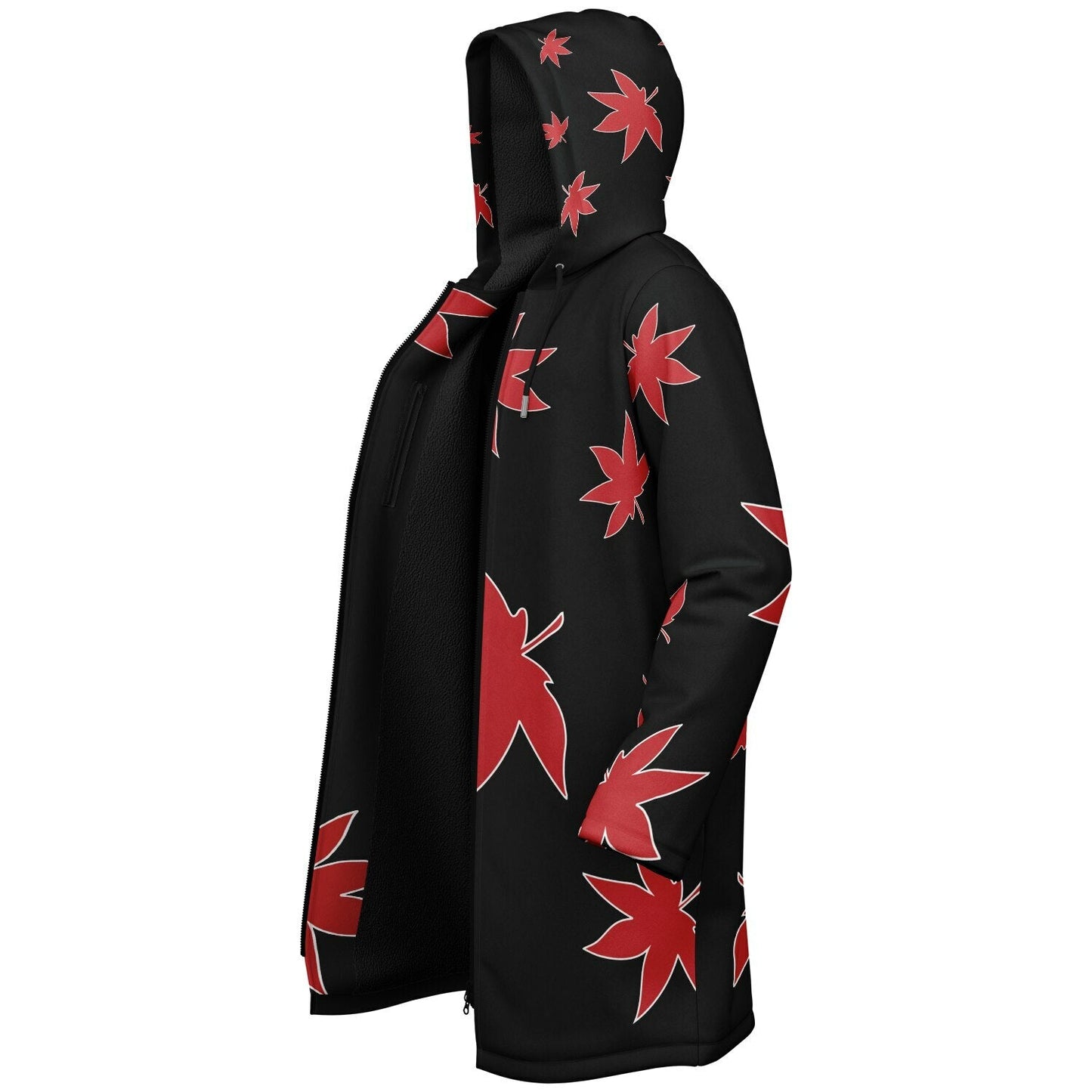 Black Scattered Red Rave Cloak