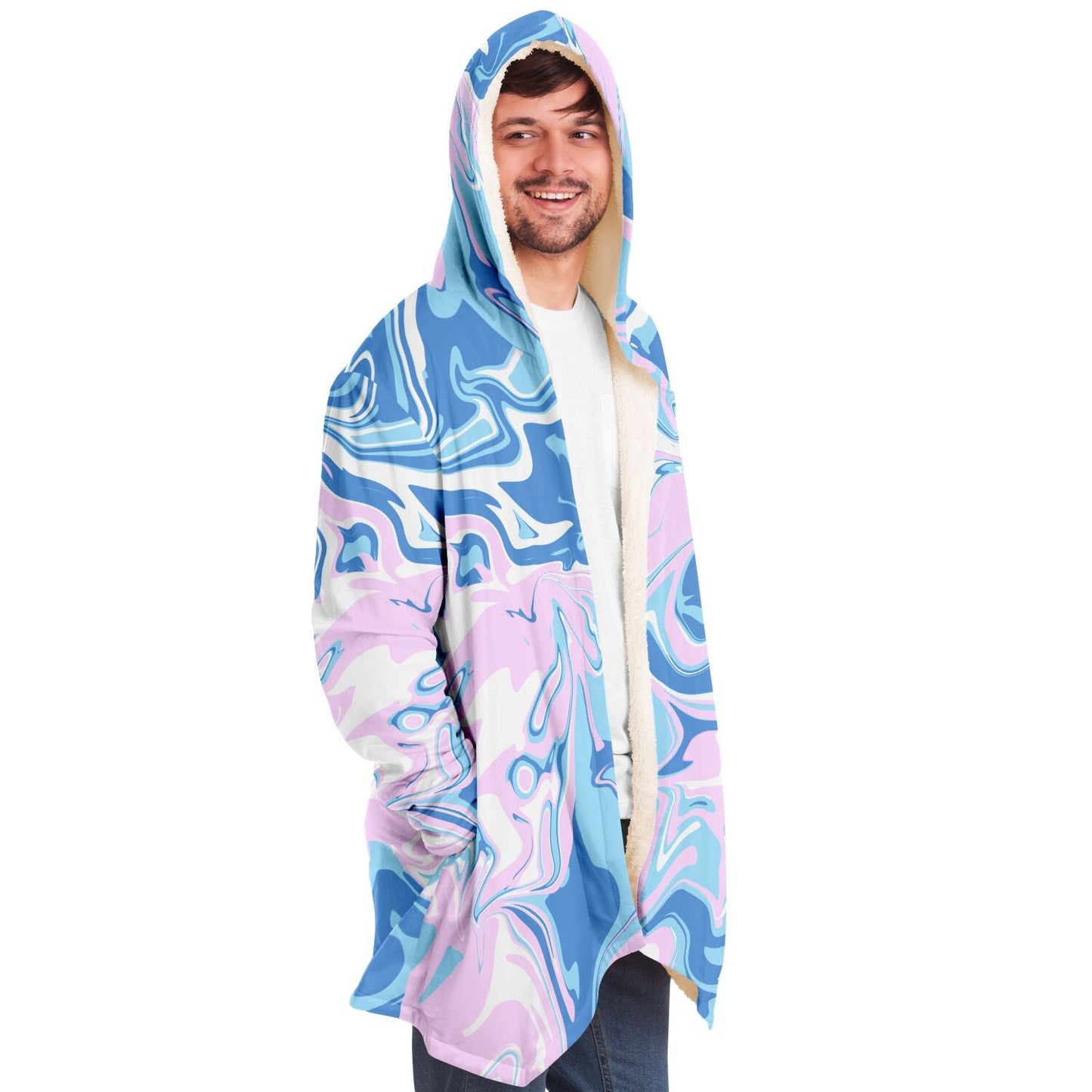 Pastel Baby Liquid Marble Rave Cloak