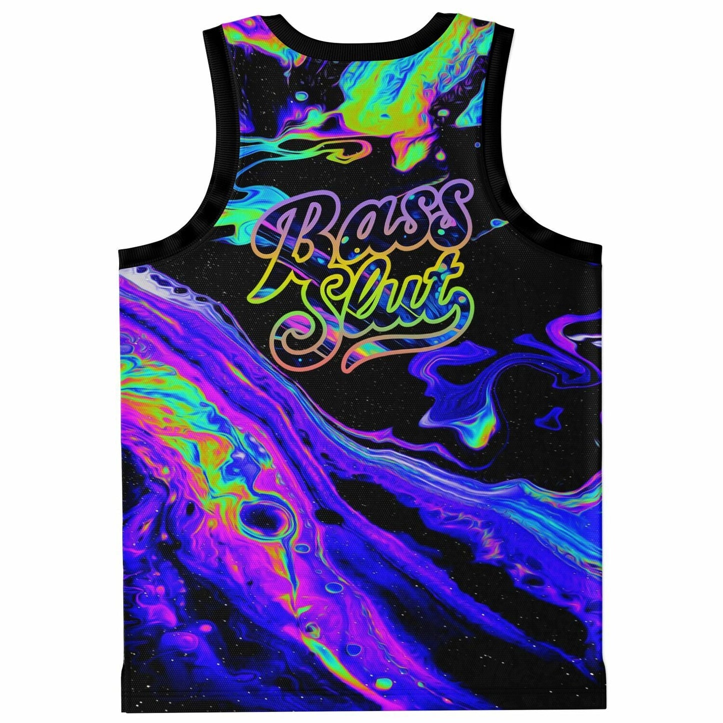 GRiZ Black Iridescent Paint Rave Basketball Jersey