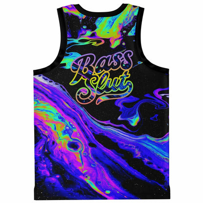 GRiZ Black Iridescent Paint Rave Basketball Jersey