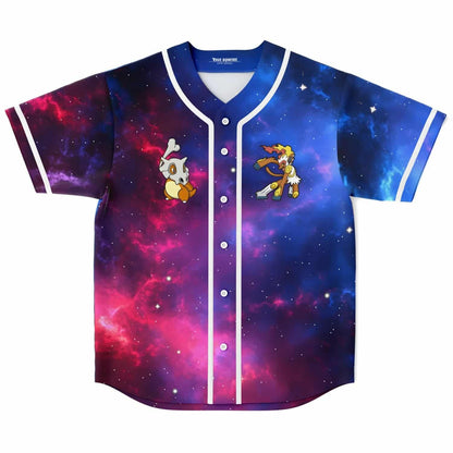 Purple Cosmic Galaxy Rave Baseball Jersey
