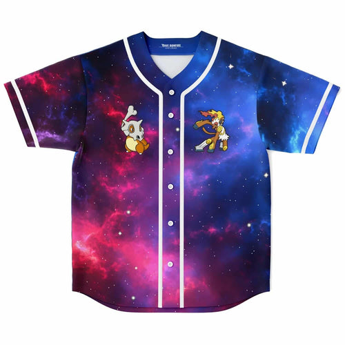 Purple Cosmic Galaxy Rave Baseball Jersey