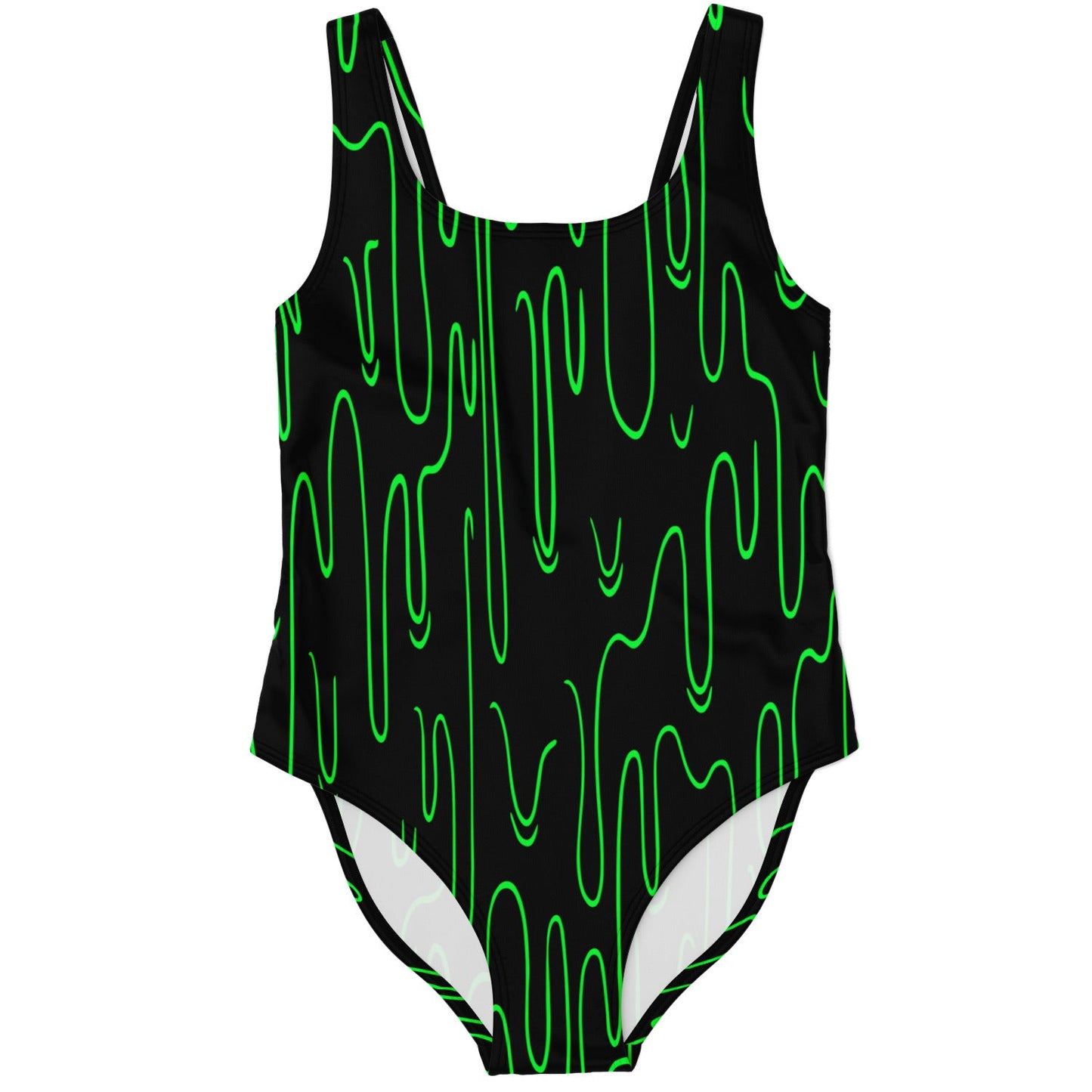 Black Dripping Slime Rave Swimsuit
