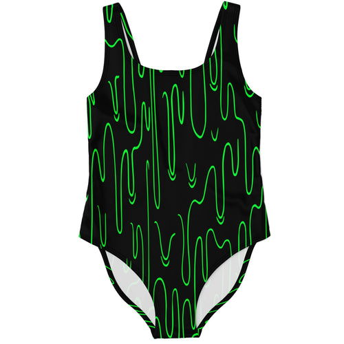 Black Dripping Slime Rave Swimsuit