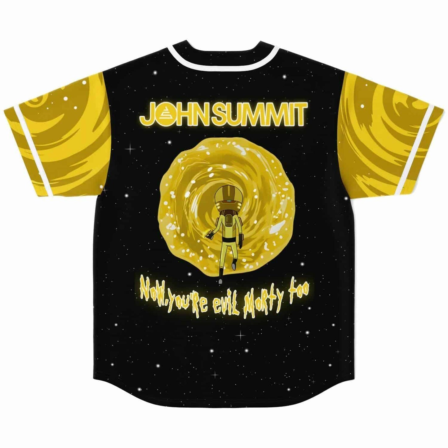 John Summit Black Starry Cosmic Space Rave Baseball Jersey