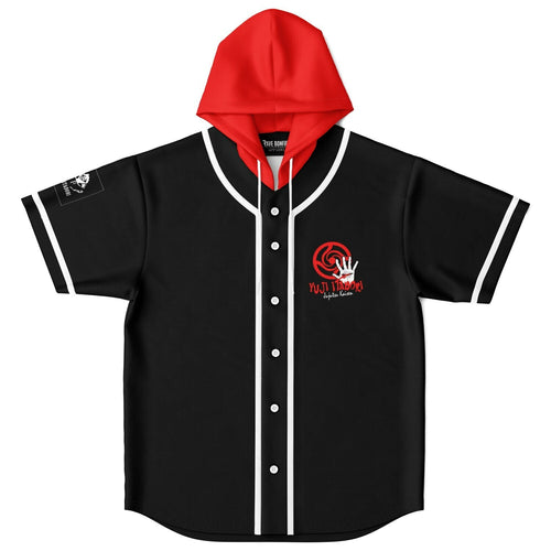 Black Body Anime Character Rave Hooded Baseball Jersey