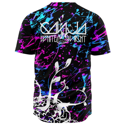 SVDDEN DEATH Black Paint Splatter Rave Baseball Jersey