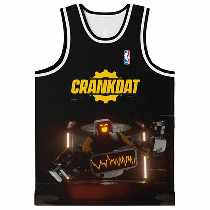 CRANKDAT Black Glowing Robot Rave Basketball Jersey